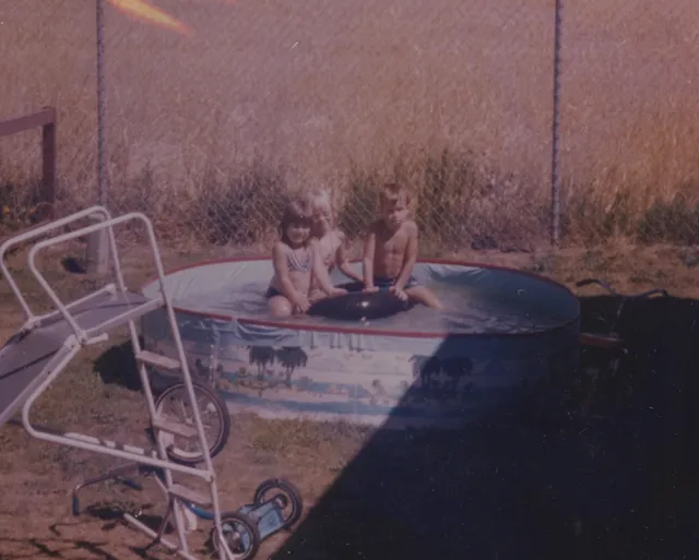 katie friends swimming pool