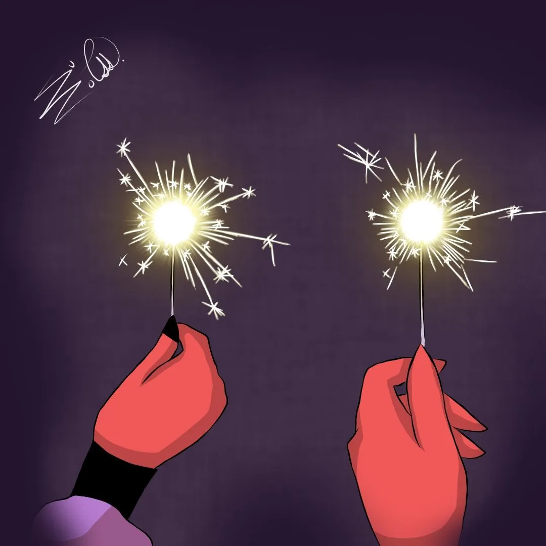 Fizzarolli Week 2025_Day 4_Fireworks_Friends_by suezoe.jpg