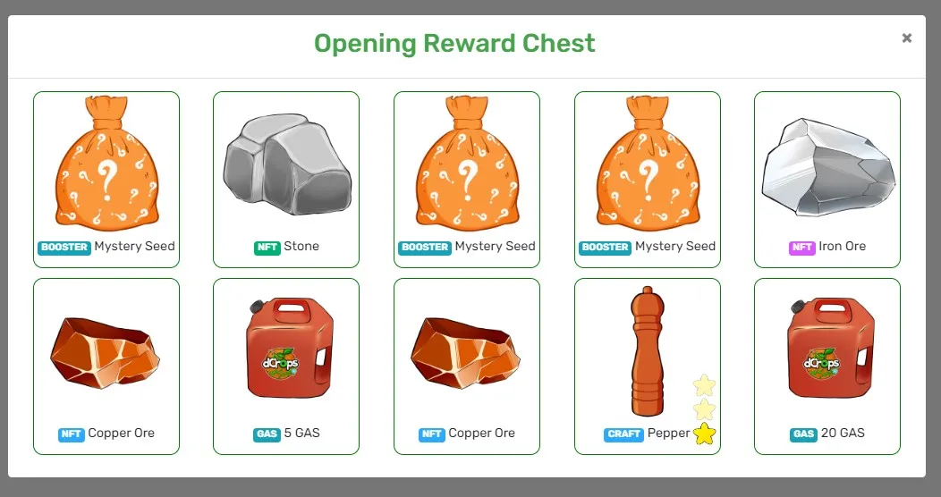 Opening Winter Reward Chest