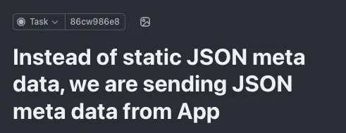 JSON MetaData