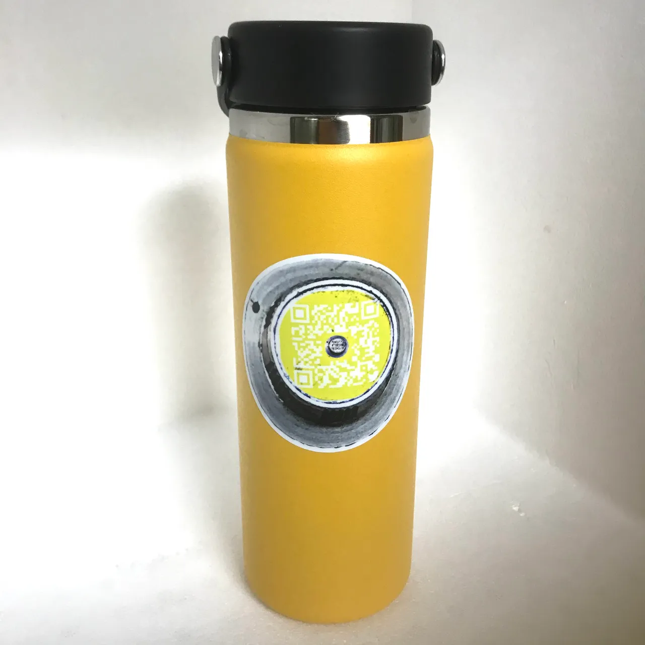 tbyg_qrcode_knob_on_yellow_hydoflask.png