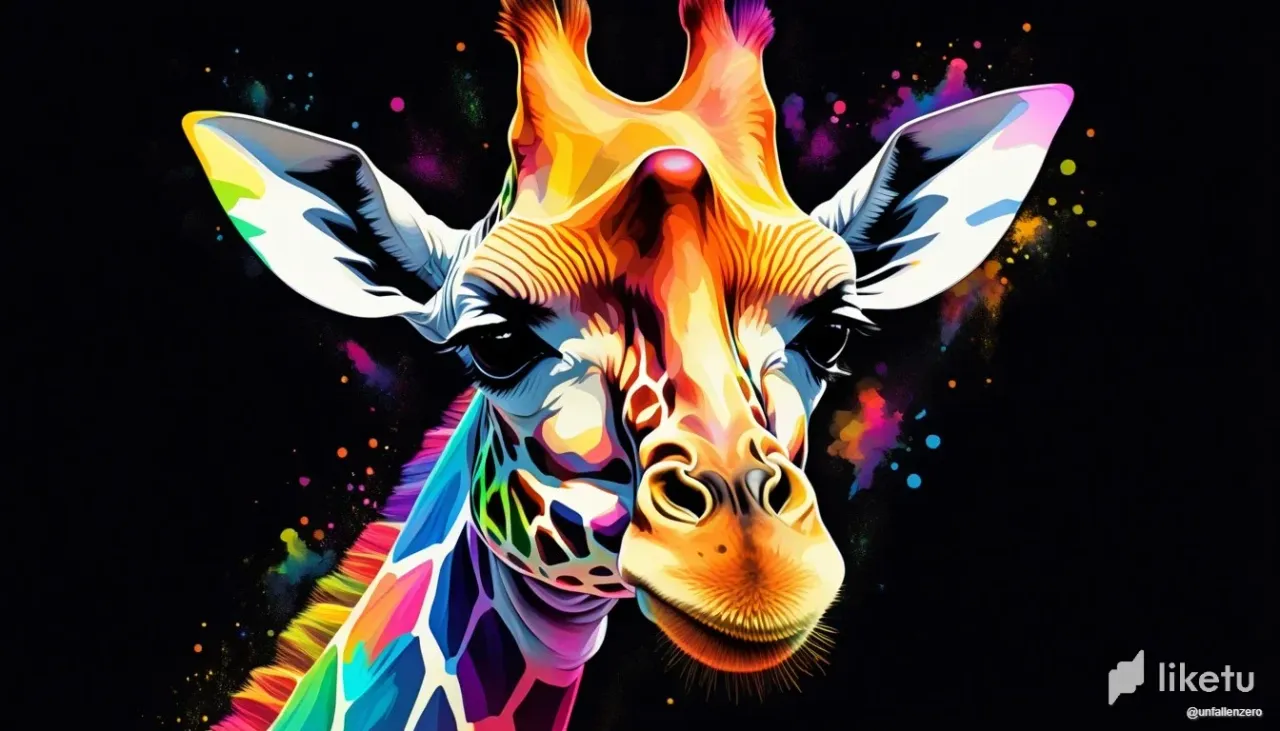 clsp3wxrv000wgfsz27ye28py_giraffe-the-head-of-a-giraffe-in-a-multi-colored_3.webp