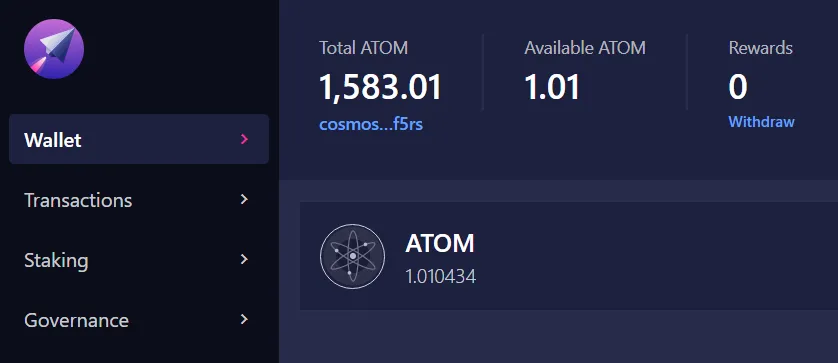 Cosmos ATOM Staking