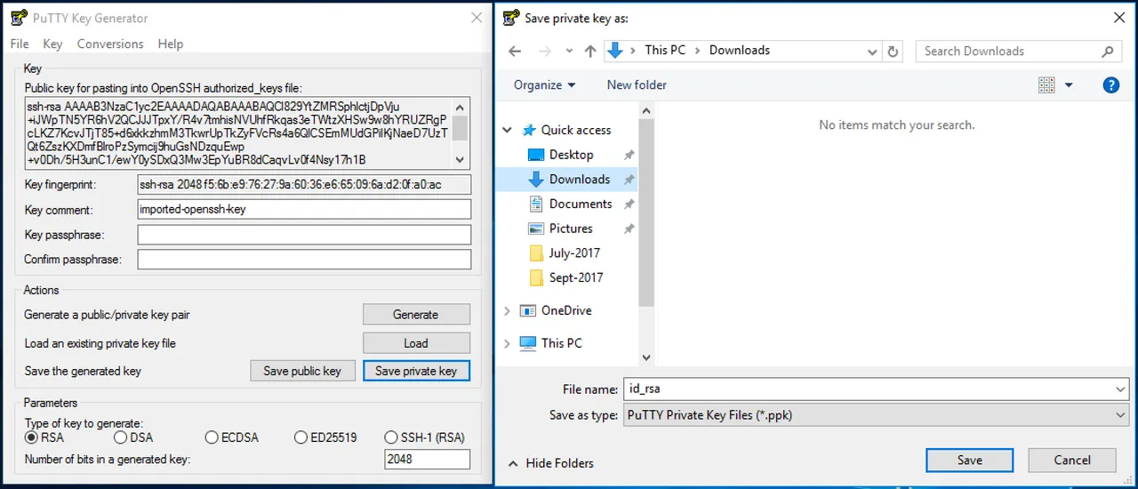Putty Private Key Save