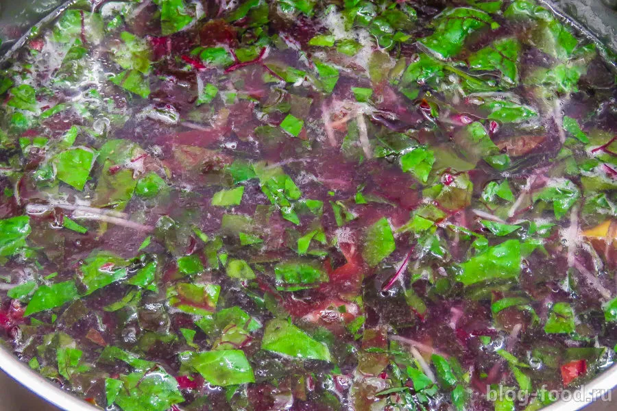 Soup of Swiss chard