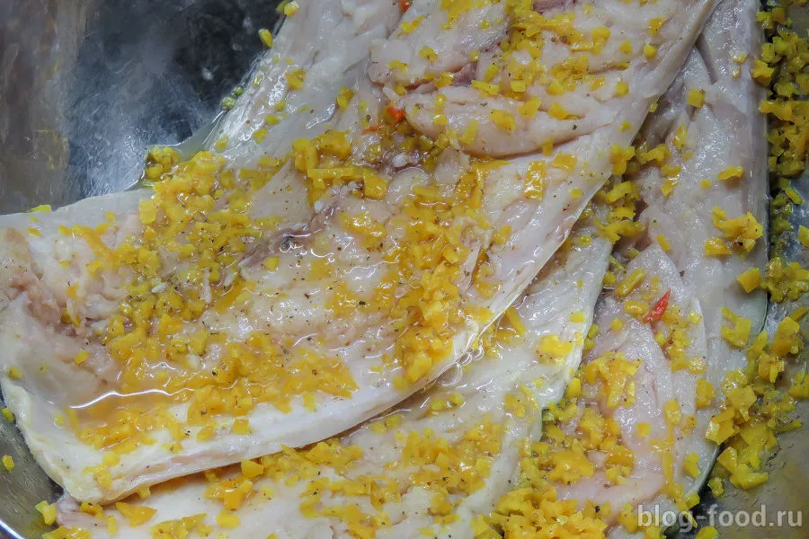 Mackerel marinated in orange