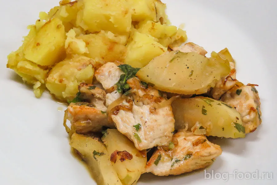 Turkey with apples