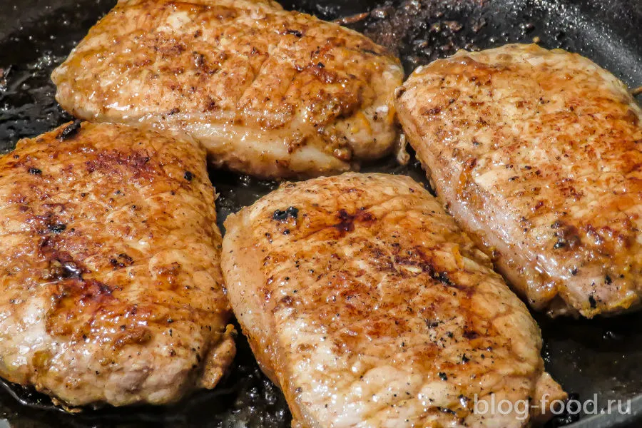 Pork marinated in orange