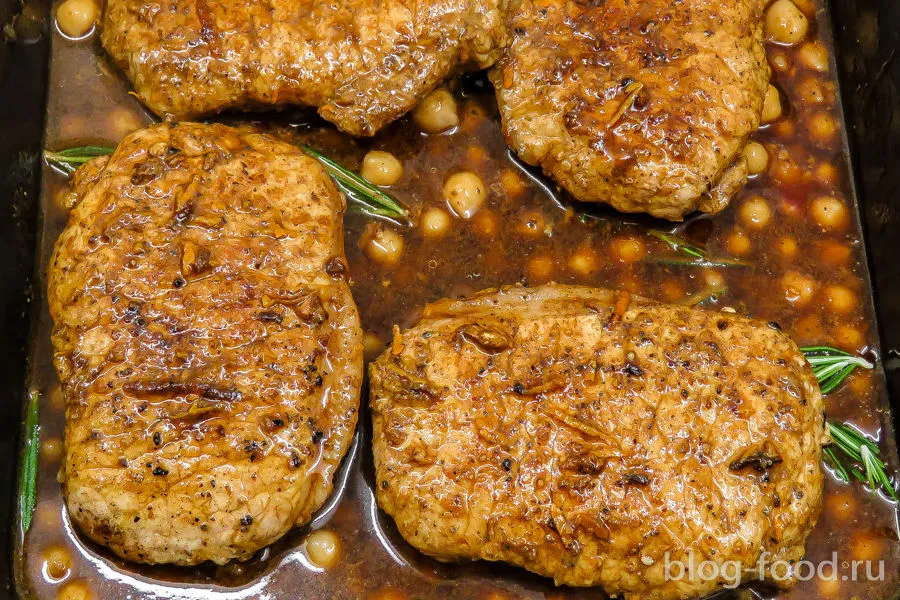 Pork marinated in orange
