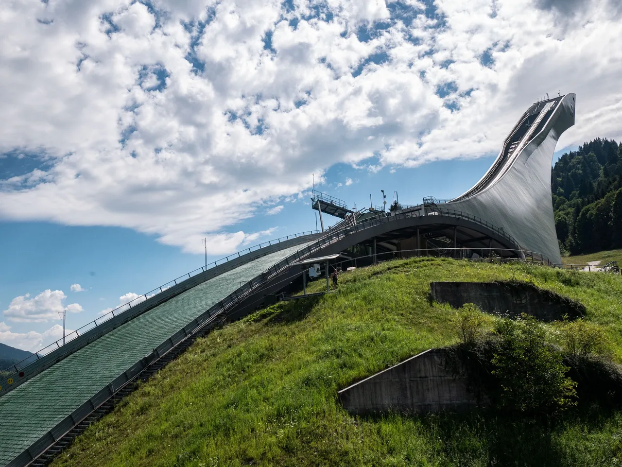 Ski jumping hill in Garmisch Patenkirchen