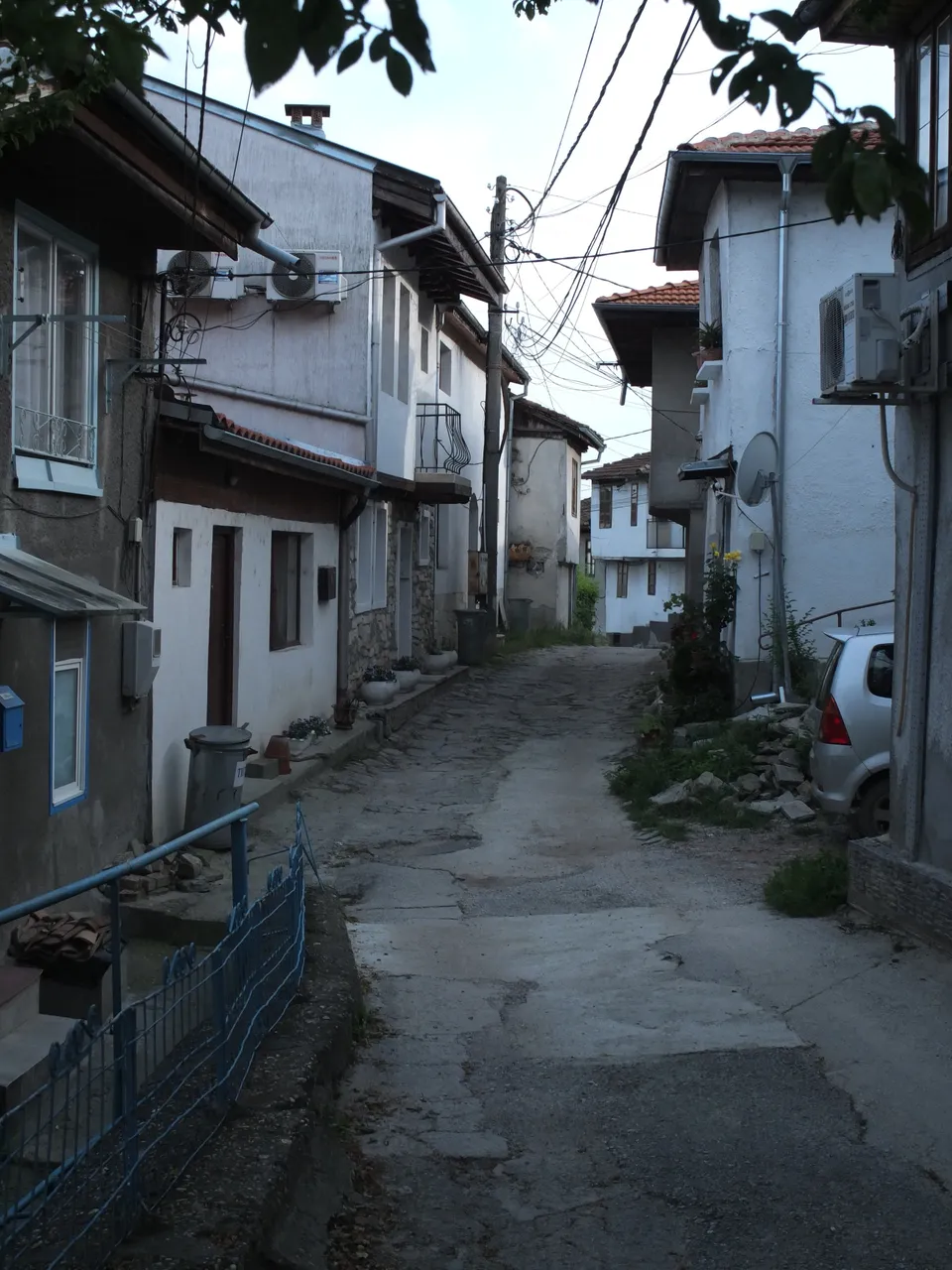 Narrow road leading me back to center.