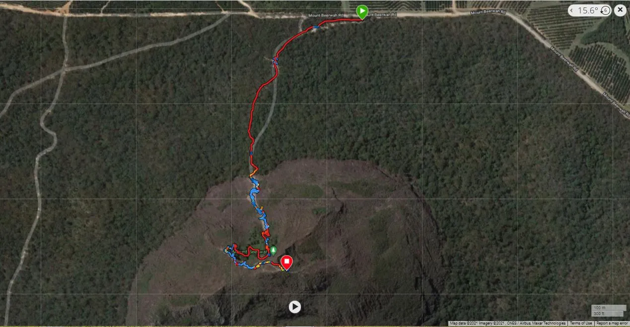 Screenshot of my Garmin Connect GPS file to give some perspective.