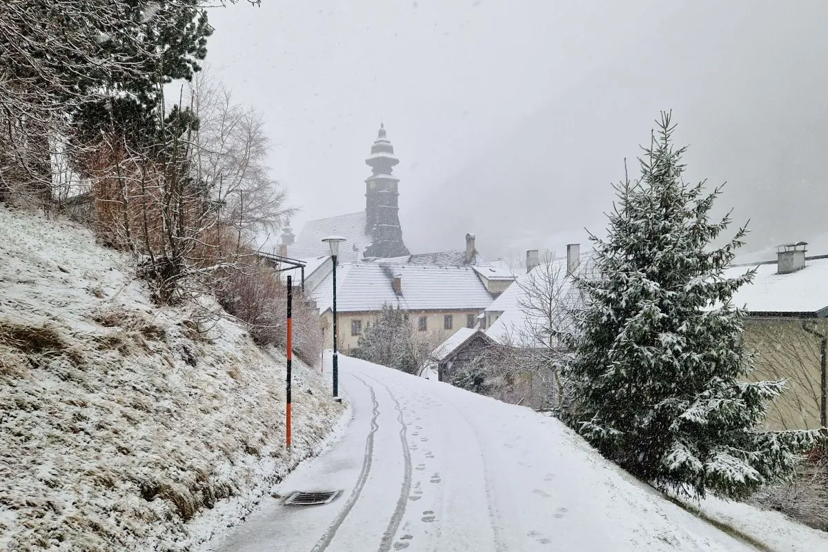 Village with church St. Anna