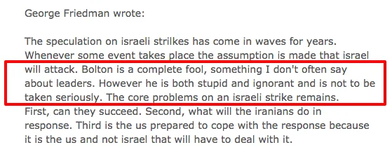 The Global Intelligence Files   Re  G3    IRAN ISRAEL US Israel has  8 days  to hit Iran nuclearsite Bolton.png