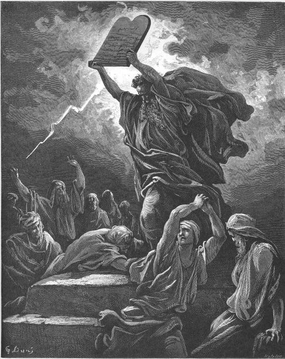 Moses Breaks the Tables of Law - Gustave Dore.jpg
