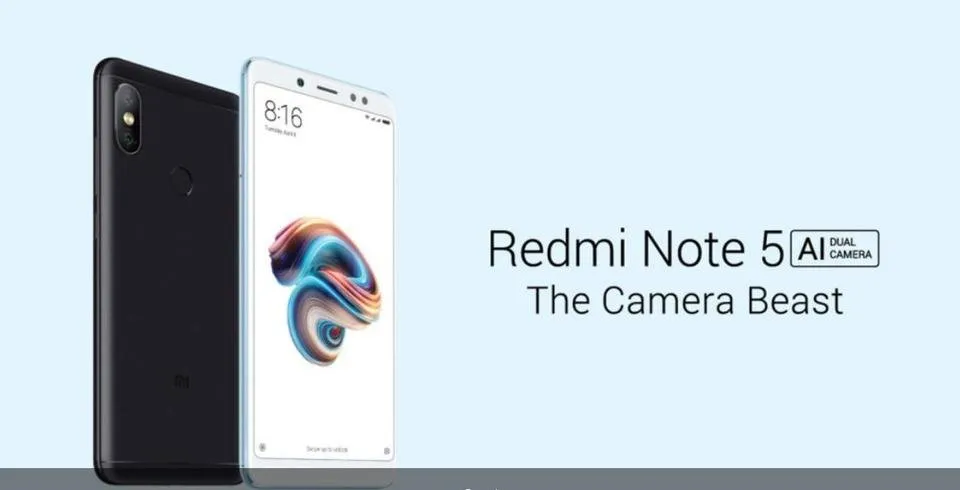 Xiomi's Redmi Note - 5 with the significance of the camera.jpg