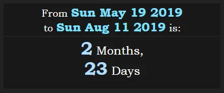 From last Game of Thrones episode to August Eleven 2m 23d 223.PNG