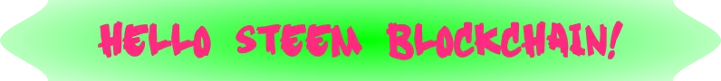 hello steem blockchain - pink and green theme.png