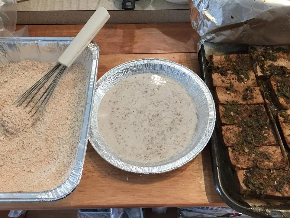 Assembly Line for Frying Chai Infused Tofu.JPG