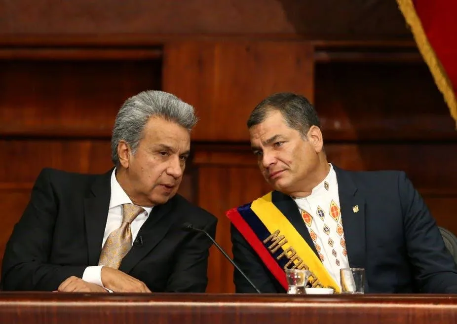 Ecuador pres Correa and Moreno.jpg