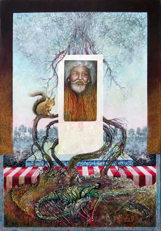 YGGDRASIL - acrylic on canvas - 2019 - 60 x 90 cm
