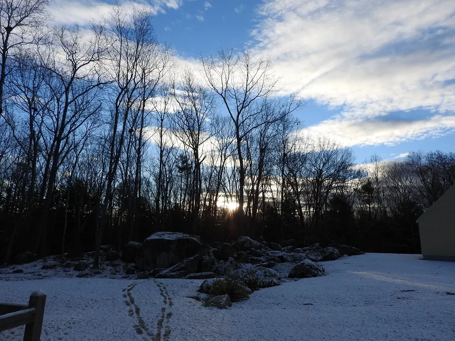 SlideBackSaturday - Six Snowy Sunrise Snaps