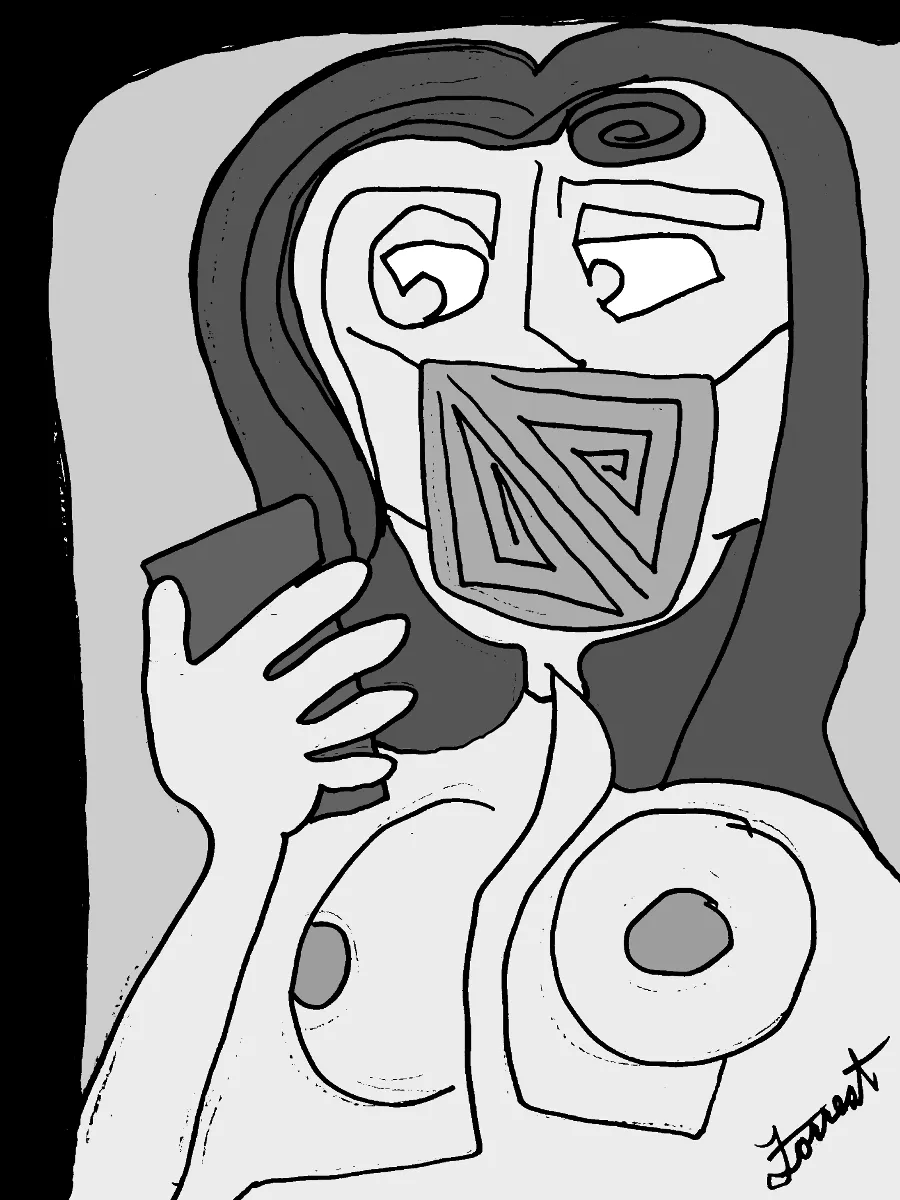 corona_lady_picasso_smartphone_12x9_ink_on_paper_w.png