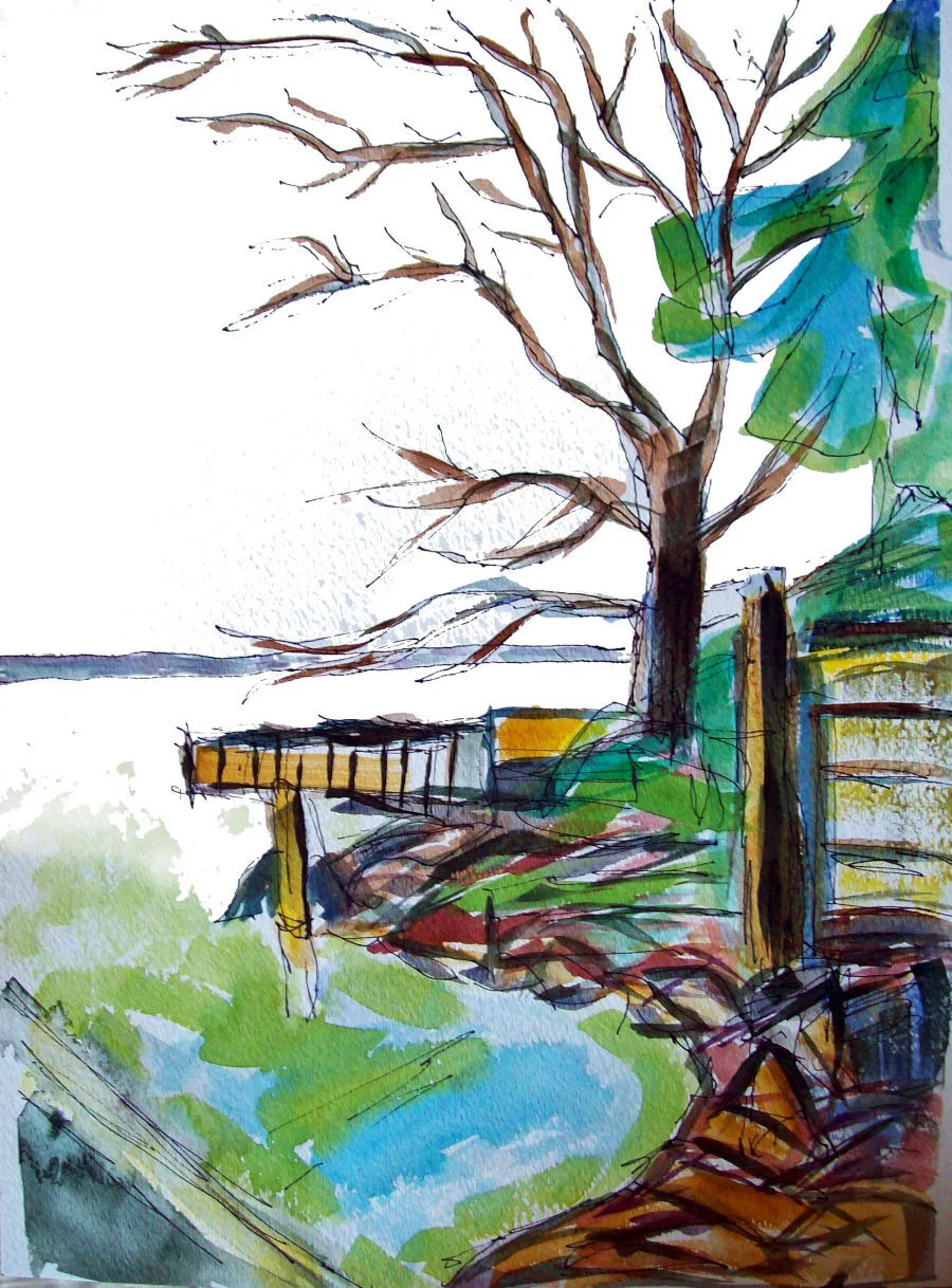 forrest_bellevue_lake_washington_shore_view_ink_watercolor_15x11_w.jpg