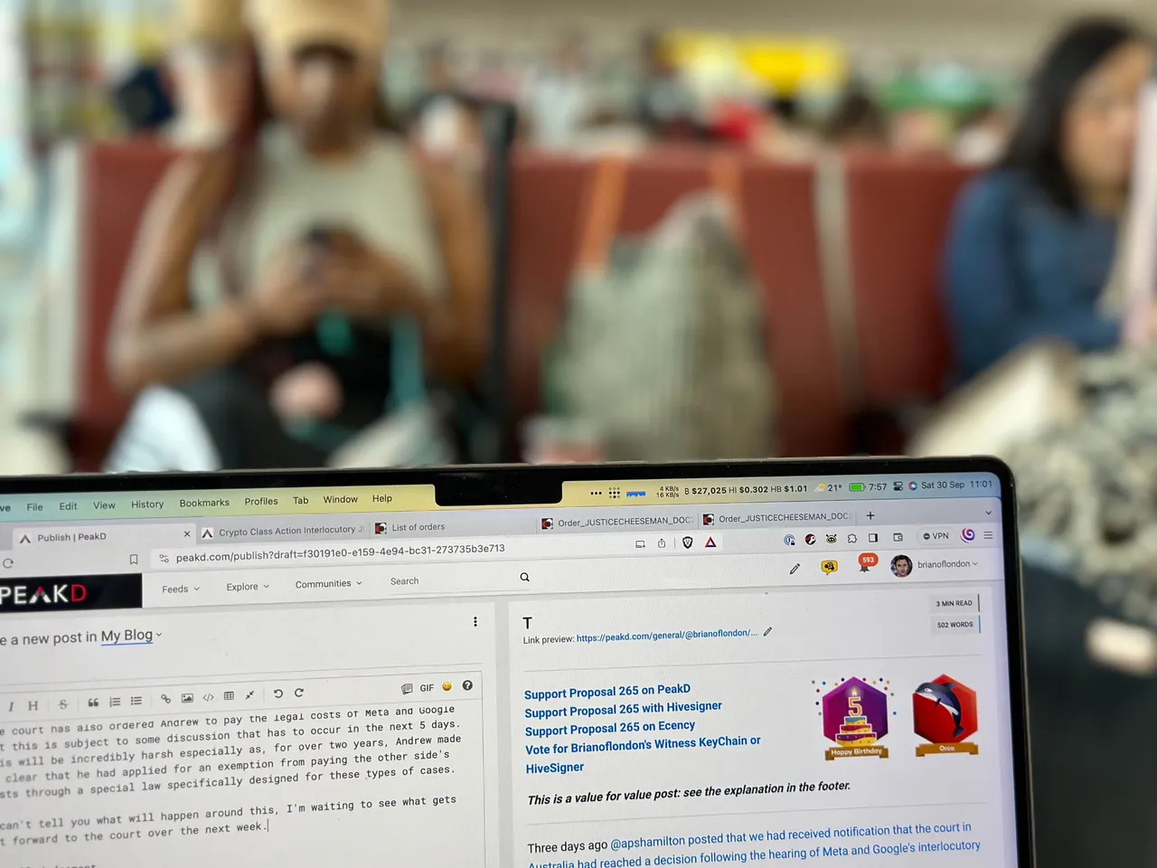 Posting on Hive from Tijuana airport in Mexico