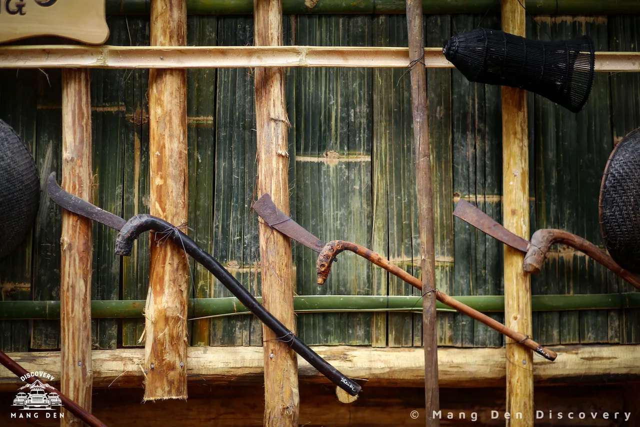 The machete is commonly used when going to work in the fields and in the forest.