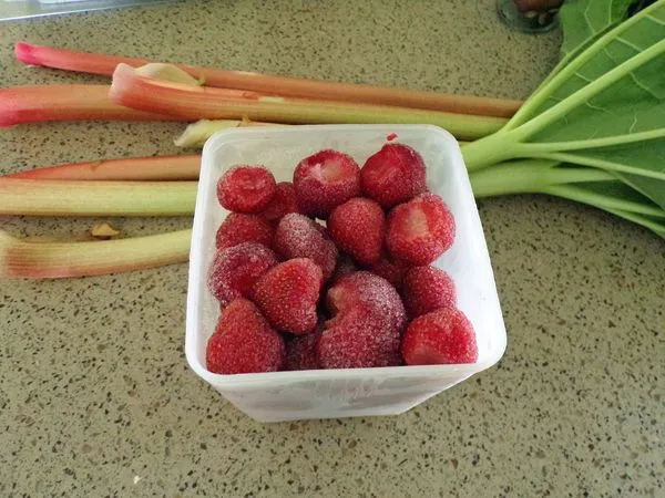 Rhubarb pudding - strawberries crop May 2021.jpg