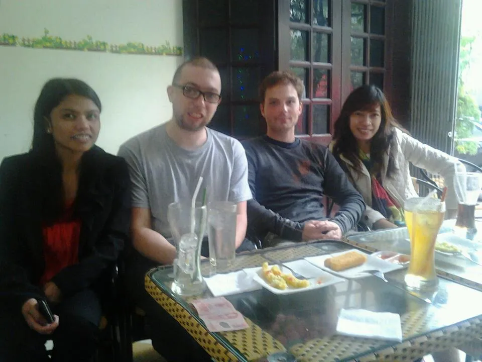 2012-12-01  - Saturday - Janice, JA, Tyler Capp, & Joy Sanchez - Papa Foods.jpg