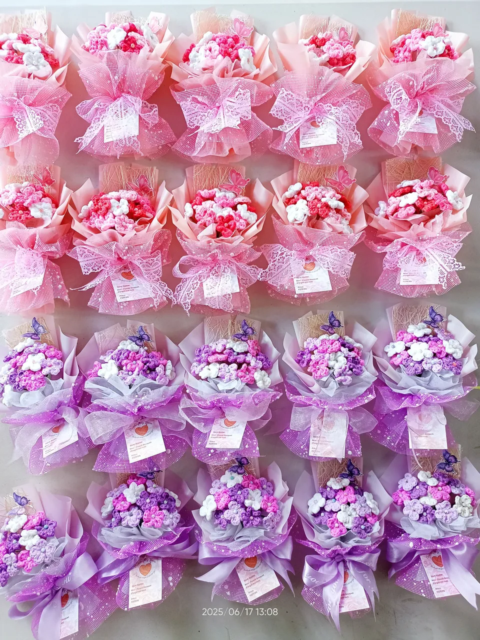 Mini Crochet Bouquets