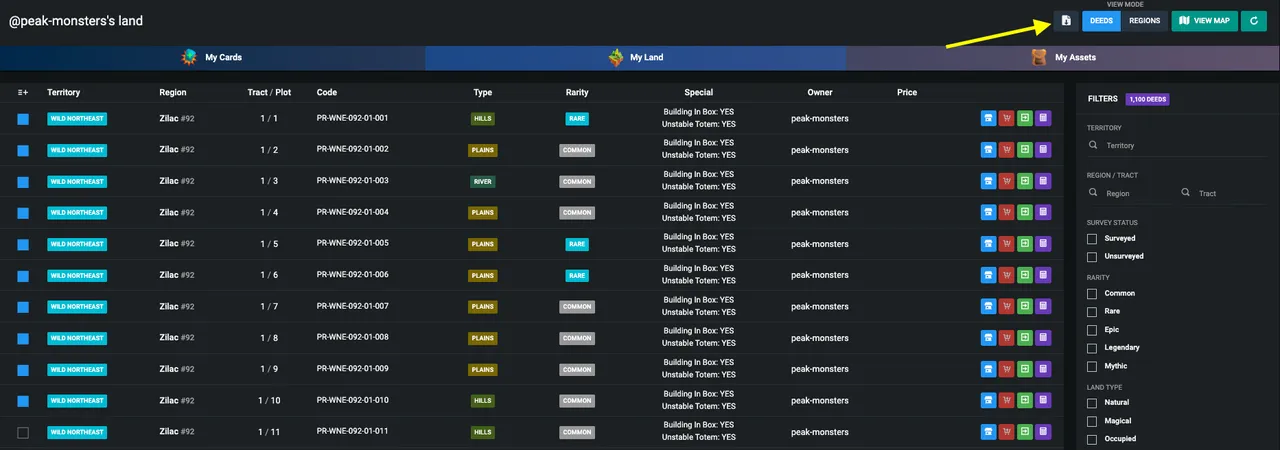 Export as CSV