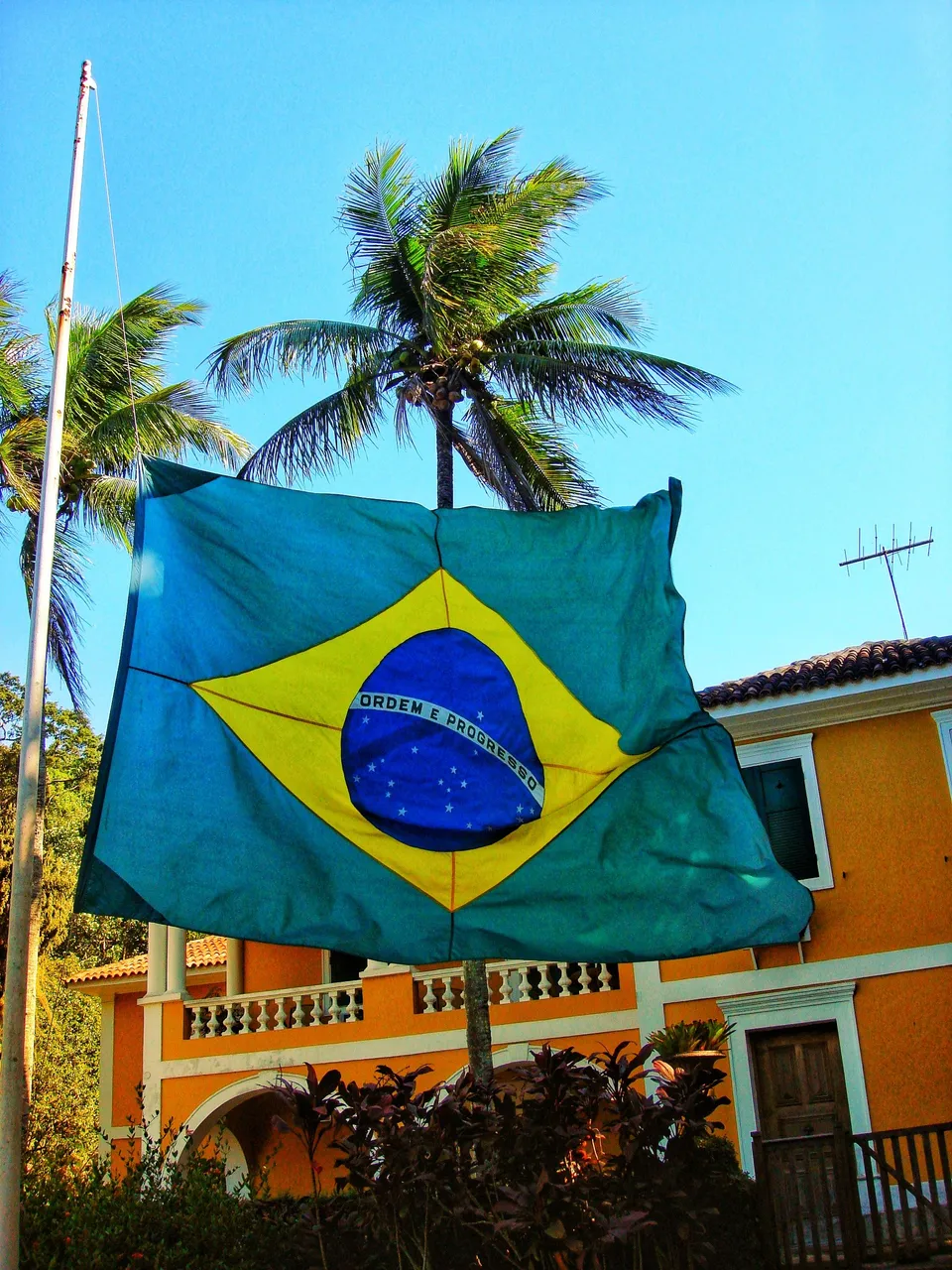 Brazil Flag at Administration House