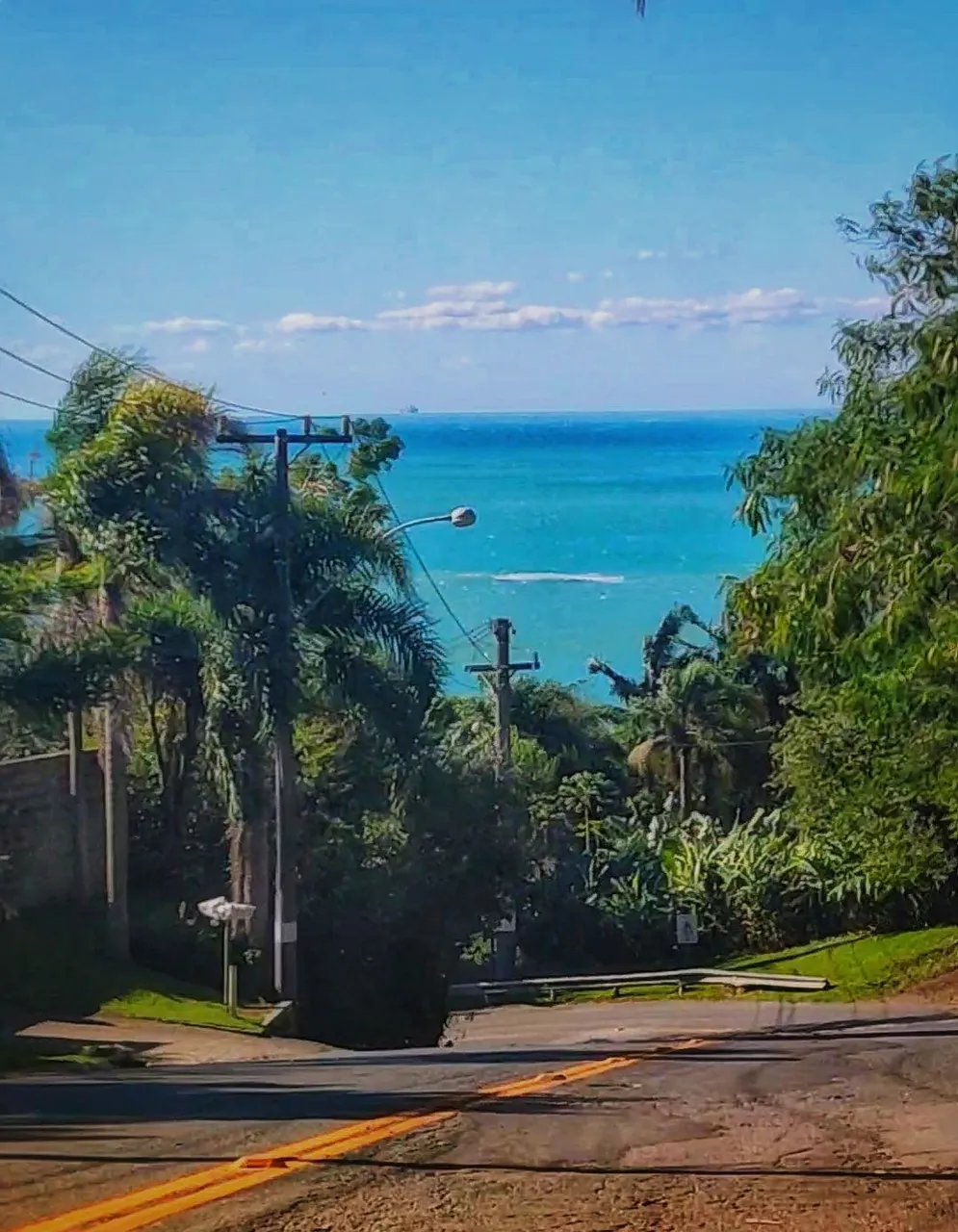 Ocean view from Road leaving Brava