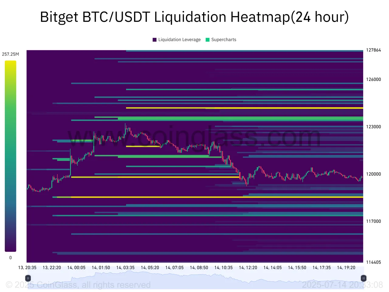 Bitget BTC_USDT Liquidation Heatmap(24 hour)-2025-07-14_20_33_10.png