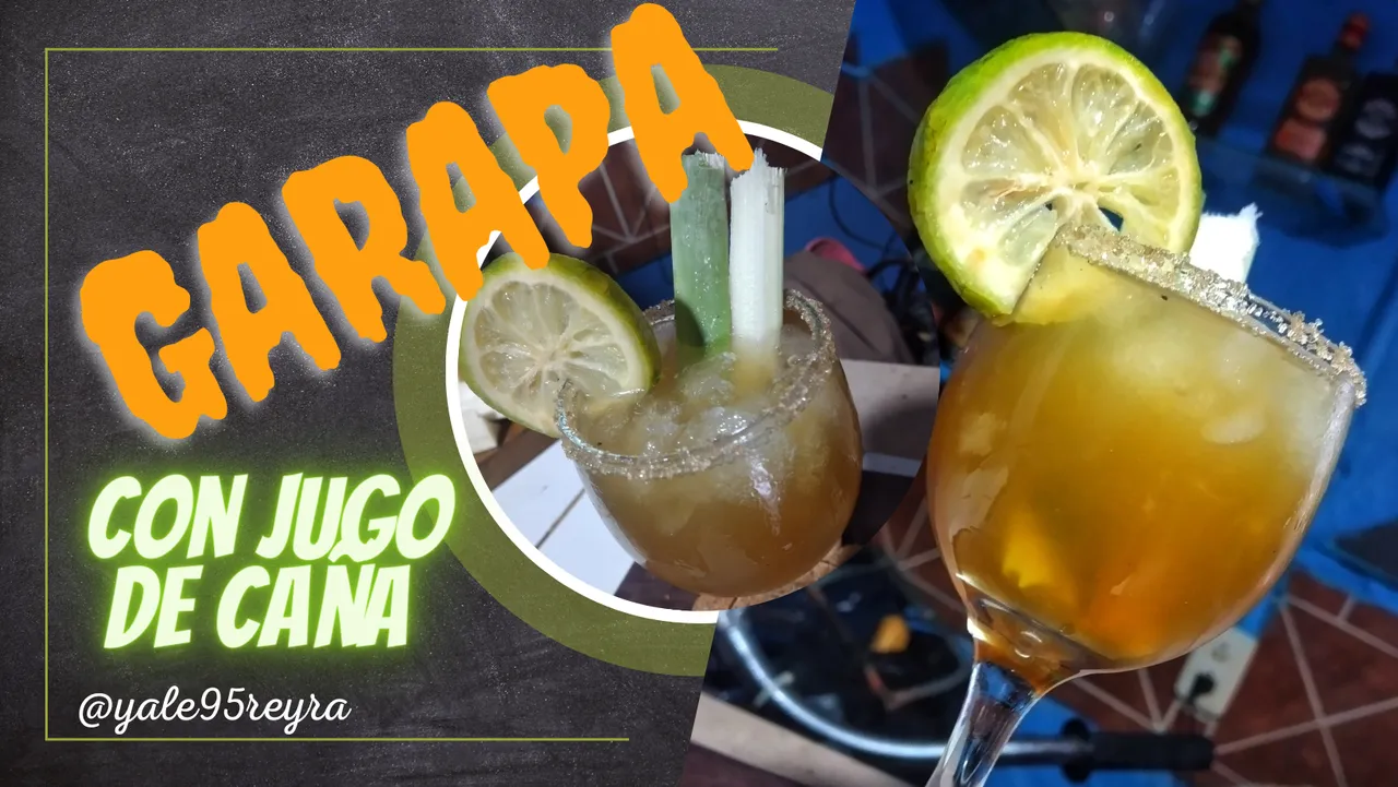 [EN-ES] Discover the delicious tropical garapa with a touch of rum, pineapple juice and lime.
