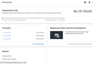 Verifikasi Adsense berhasil 100%