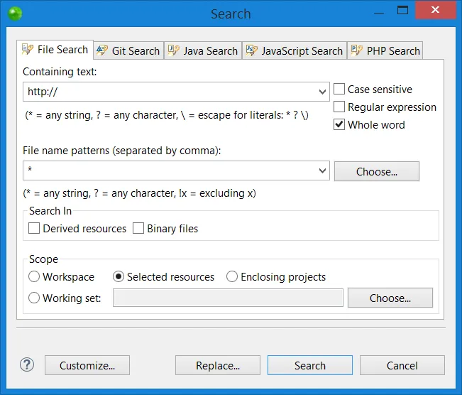 search tool
