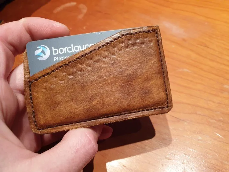 Handmade leather wallet