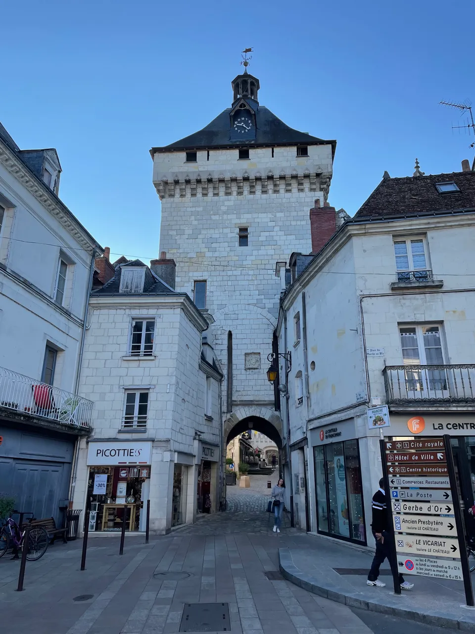 One of the gates to the fortified Royal City of Loches