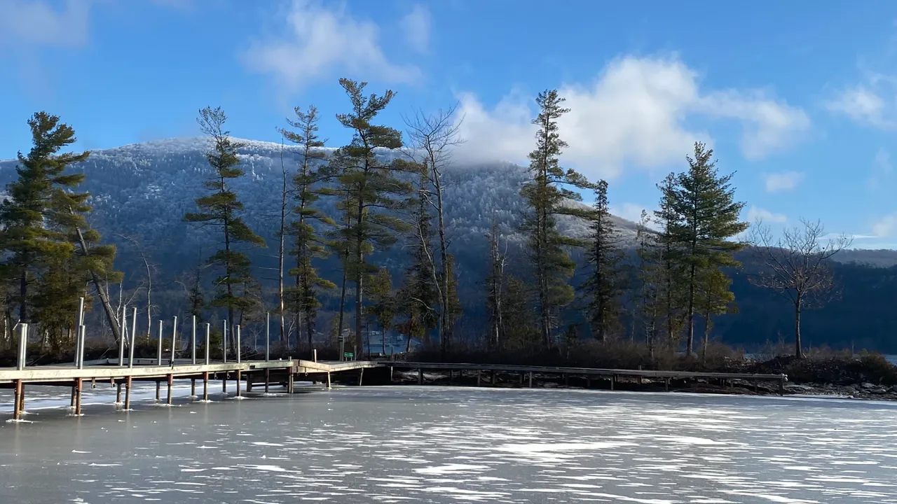 Dock in winter