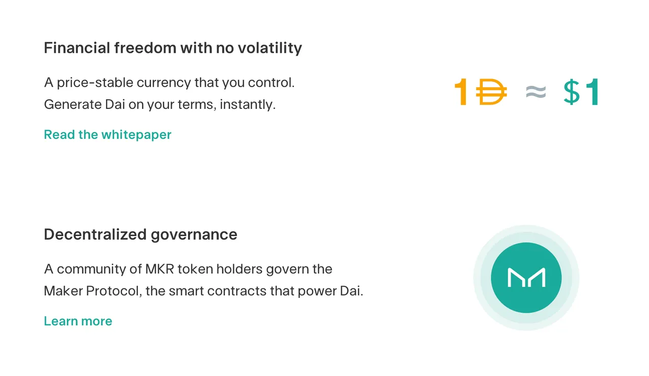 MakerDAO offers decentralised governance, while DAI affords financial freedom without volatility.