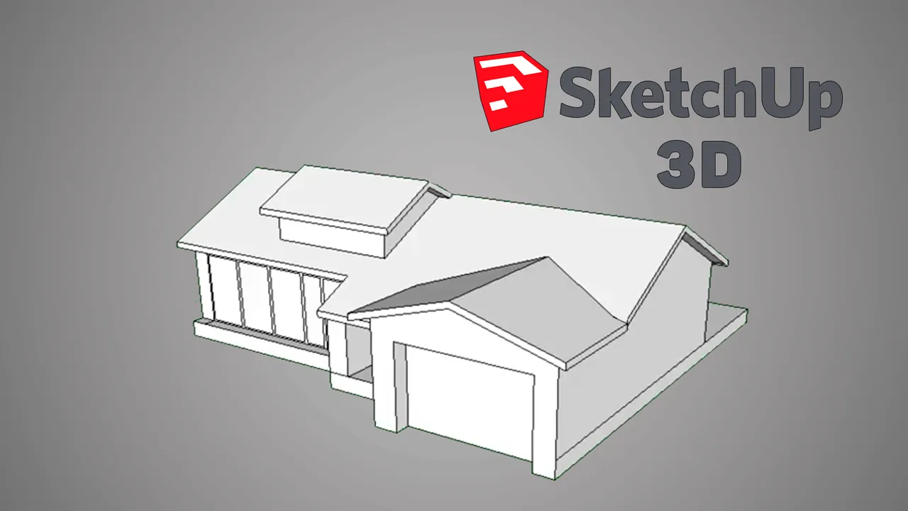 ESP-ENG] Como hacer una casa moderna 3D en SketchUp / How to make ...