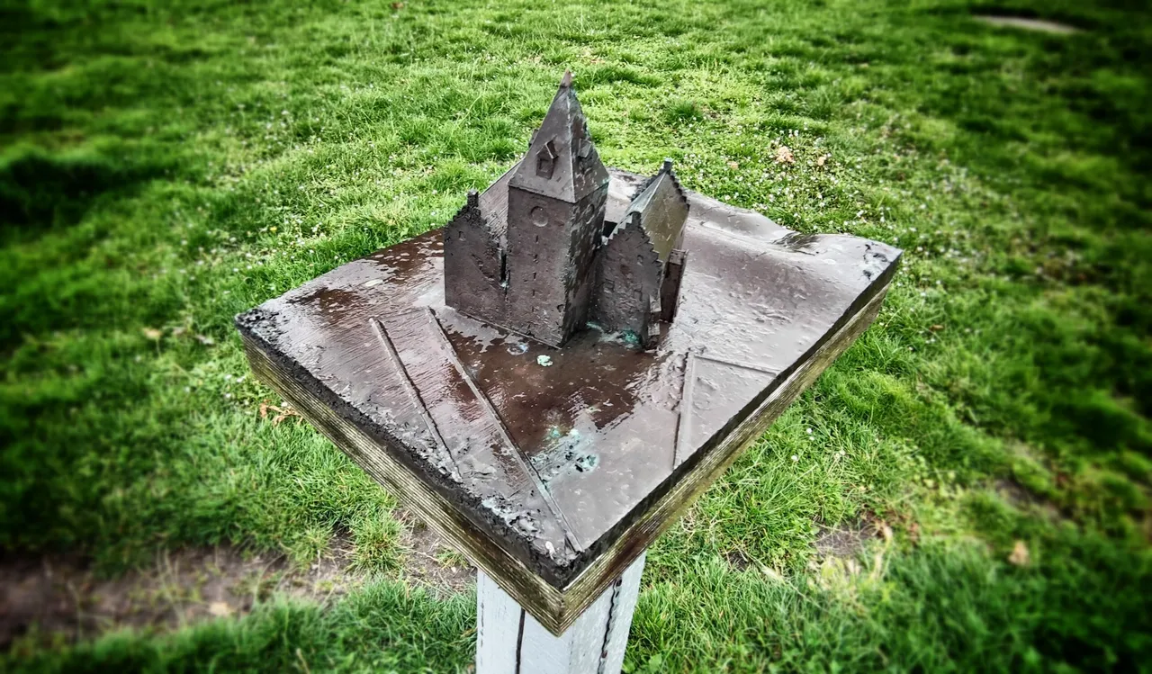 A model of the castle