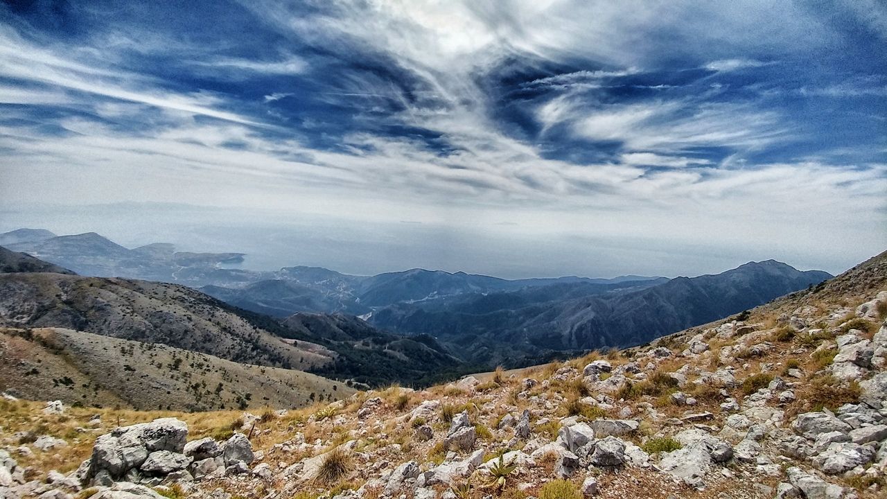 The horizon is the Adria, behind it Italia