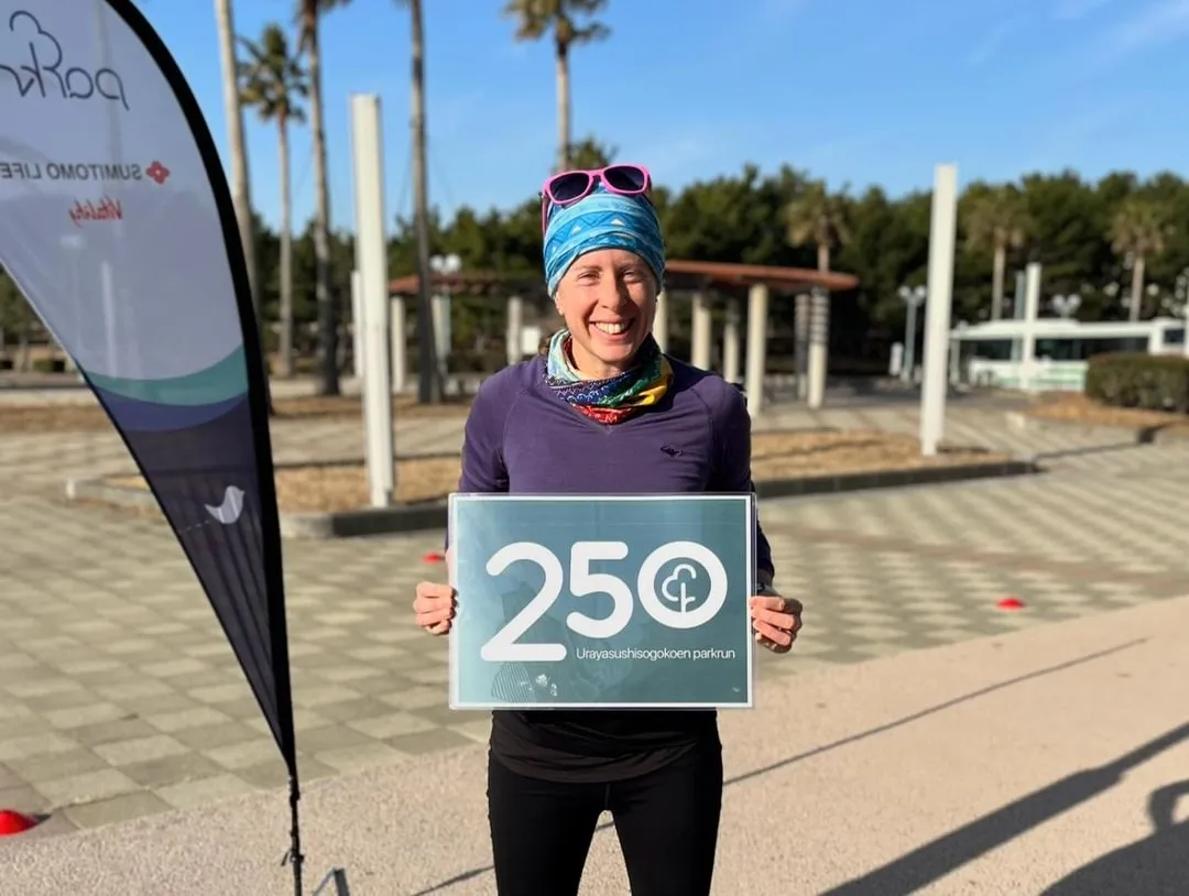 A special shout out my soul mate, travel partner and best friend on her 250th parkrun.