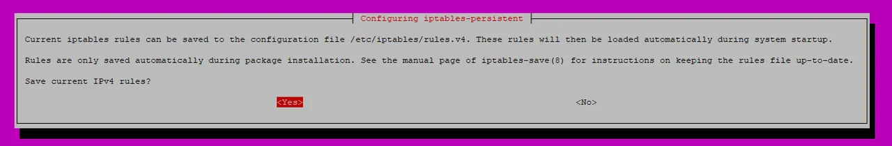 SmartNode IPV4 Security Rules