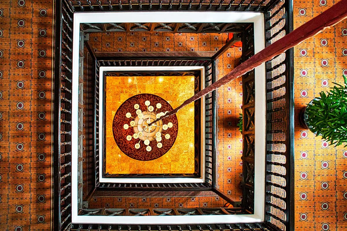 Chandelier in Metropole Hanoi Hotel